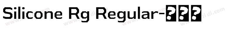 Silicone Rg Regular字体转换